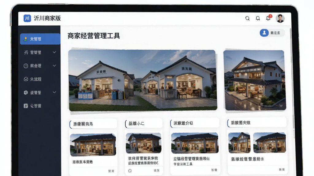 沂川商家版-商家经营管理工具 店铺经营管理全流程操作界面