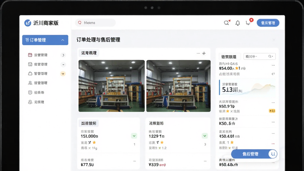 沂川商家版-商家经营管理工具 订单处理与售后管理界面