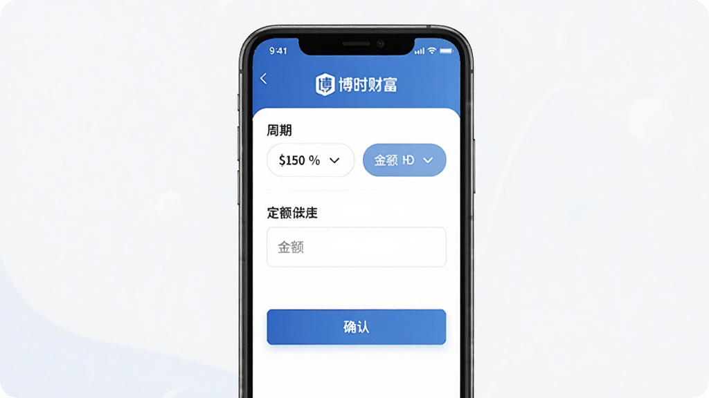 �ֻ���Ļ��ʾ��Ͷ�ƻ����ý��棬������ѡ�񡢽��������ȷ�ϰ�ť�������࣬���С���ʱ�Ƹ�����ʶ��������ɫ������ɾ����޶���װ��Ԫ��