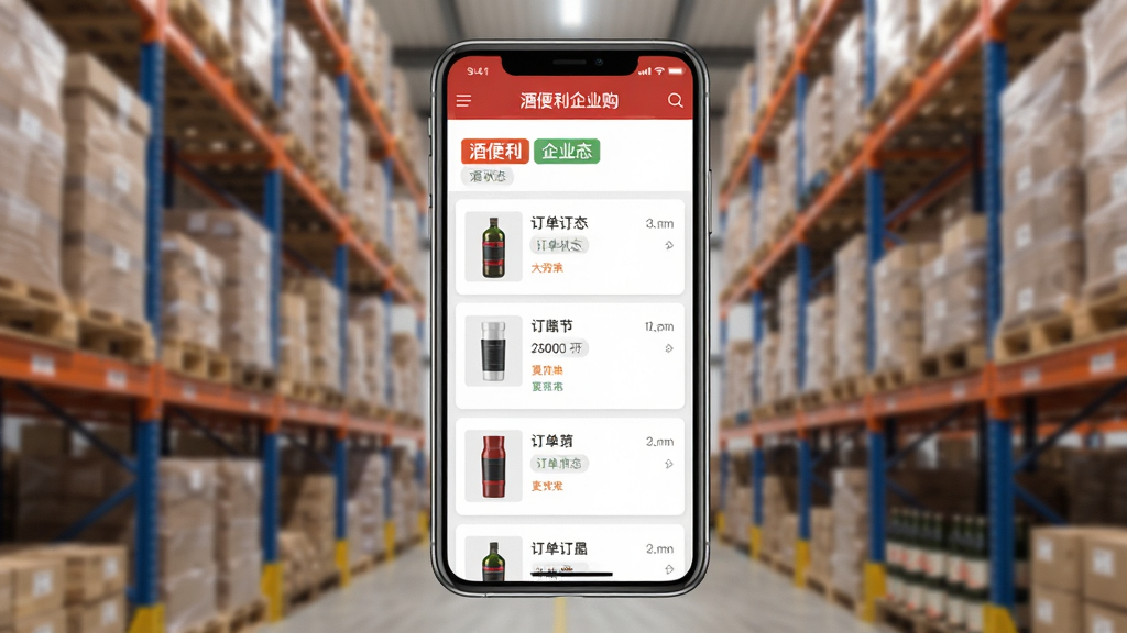 �Ʊ�����ҵ��APP������������չʾͼ�������������ֻ���Ļ����ʾ���Ʊ�����ҵ���������б�ҳ�棬�ж���״̬��ǩ����Ʒ����ͼ��������ģ���Ĳֿ���ܣ����дʵ����ɫ�Ժ�׻�Ϊ�������ʸɾ����޶���Ԫ��