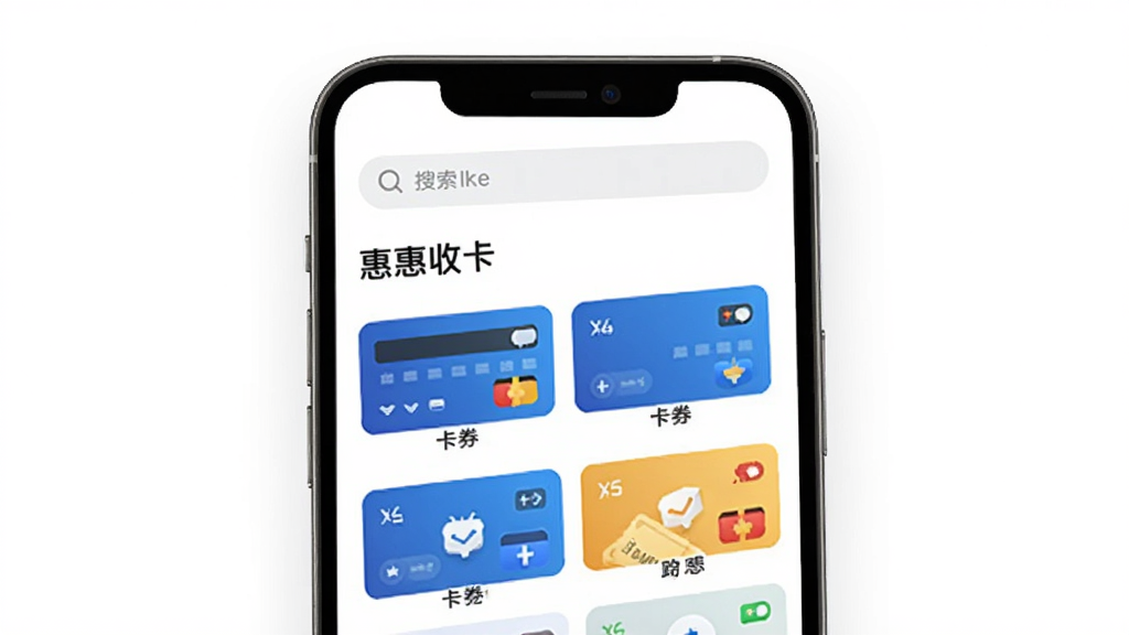 惠收卡首页界面,标题文字