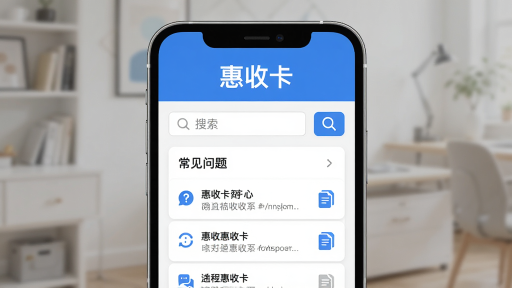 惠收卡帮助中心页面,标题文字