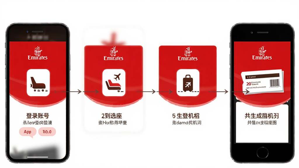 Emirates����������App���ֲ���ָ�����棬�ֻ���Ļչʾֵ����������ͼ���ӵ�¼�˺ŵ�ѡ�������ɵǻ��ƹ��Ĳ���ÿһ������Сͼ��ͼ������˵������ɫ�Ͱ�ɫ��ɫ����������ˣ����ʸɾ��޶���Ԫ��