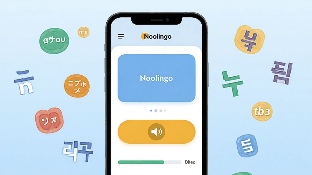 һ������ѧϰApp�Ľ���չʾͼ�������������ֻ���Ļ����Ļ����ʾ��Noolingo��Ӧ�������棬�������ʿ�Ƭ��������ť�ͽ�������������ǳ��ɫ���䣬��ΧƯ����Ӣ������������Է��ţ����������¼�࣬��ƽ����ƣ����ʸɾ����޶���Ԫ��