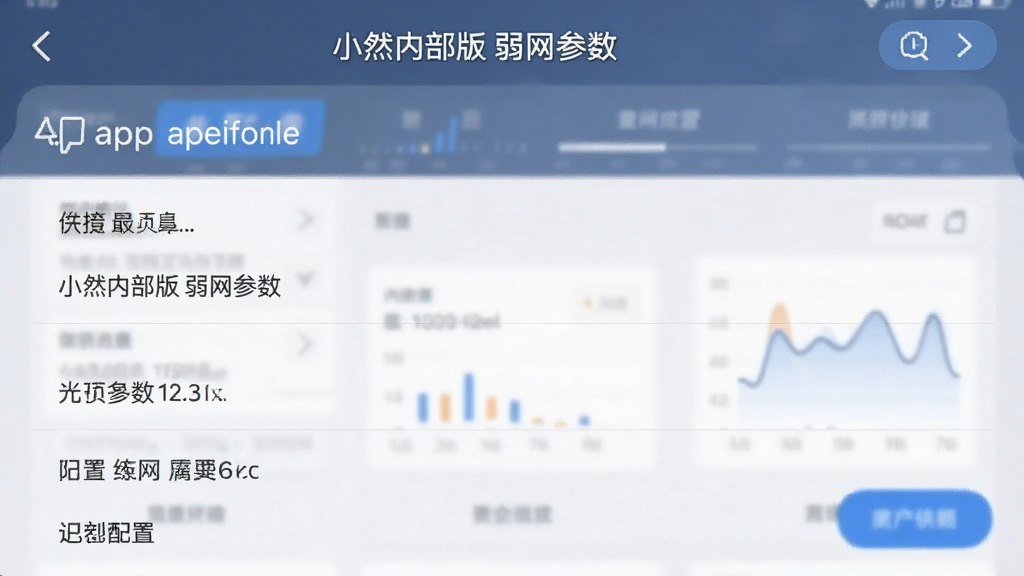 小然内部版弱网参数app参数配置页面截图