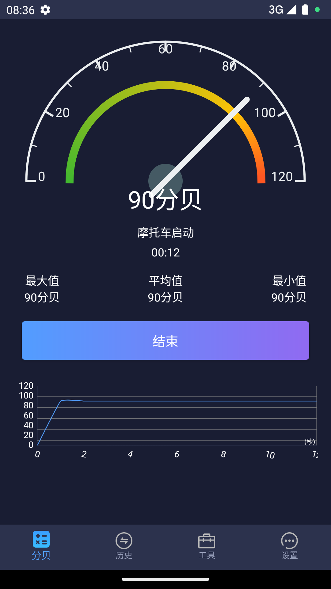 精测分贝仪 安卓版 界面截图