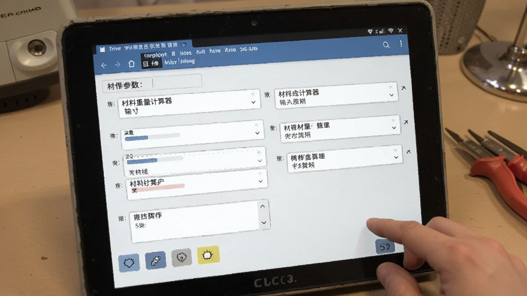 材料重量计算器输入尺寸和材质参数的操作细节