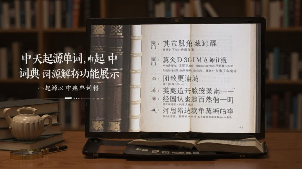 起源单词 中文词典词源解析功能展示配图