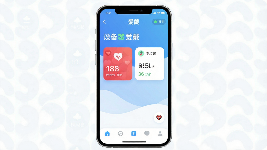 һ��չʾ�����������ܴ���App����ȫò���ֻ������ͼ������Ϊһ���ִ������ֻ�����Ļ��ʾ��������App�����棬���ְ��������豸����״̬�����м������벽�����ݿ�Ƭ���ײ�������������������׽�����ɫ��������ִ���ƽ����ϸ��Բ�󣬻��ʸɾ��޶���Ԫ��