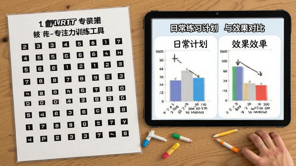 舒尔特表格-专注力训练工具 日常练习计划与效果对比配图