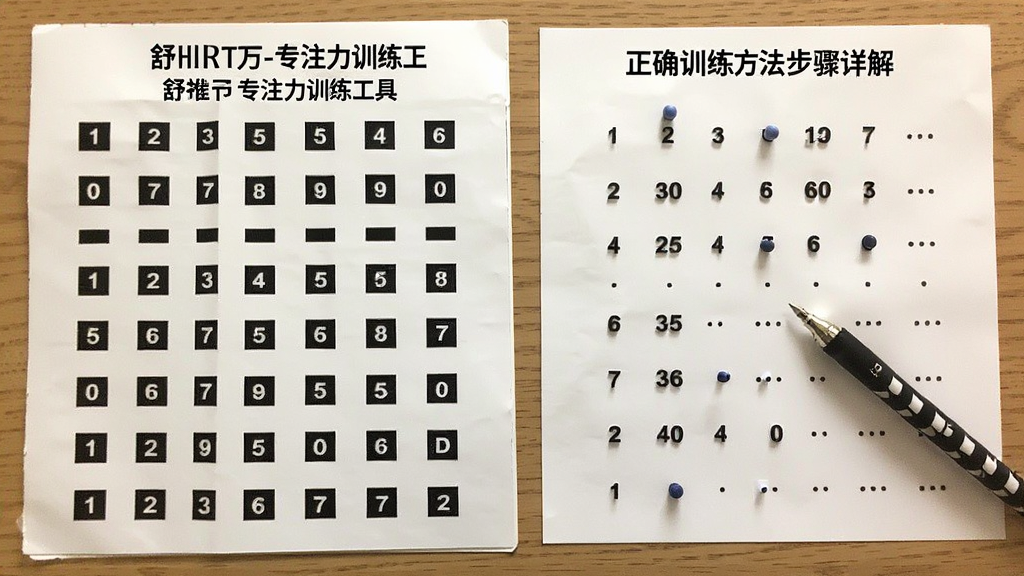 舒尔特表格-专注力训练工具 正确训练方法步骤详解配图