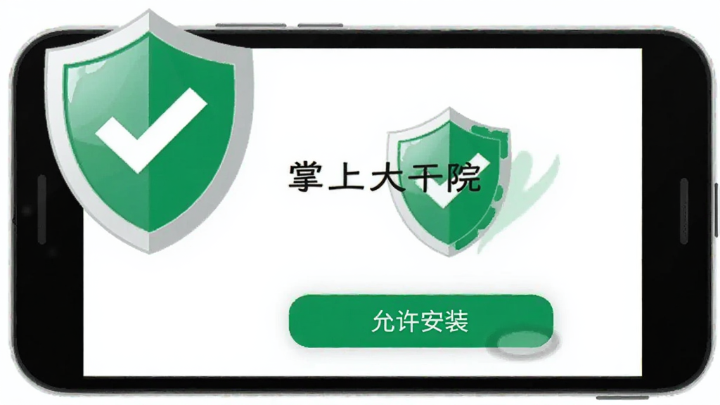 ��������Ϊһ����׿�ֻ���Ļ��ʾ�����ϴ��Ժ��App�İ�װ���棬�Ա���һ������ͼ�����ɫ�Թ����ֻ��·��С�������װ����ť������Ϊ�ֻ����У��������ֻ����Ͻǡ����Ϊ��ƽ����ȫ��ʾ�廭�磬��ɫ���ɫΪ����ϸ���ϰ�ť����΢��ѹЧ���������й���С������������ɾ����޶���Ԫ�ء�