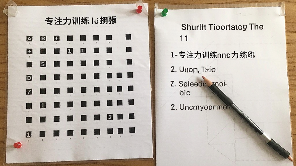 舒尔特表格-专注力训练工具 计时训练 打印模板 专注力练习步骤