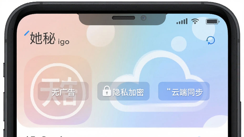 һ���ֻ�Ӧ���̵��ͼ����ͼƬ��չʾ�����ء�App������ҳ���ص�ͻ�����޹�桱������˽���ܡ��͡��ƶ�ͬ����������ǩ����������͵Ľ���ɫ���ֻ��߿�Ϊ��ջ�ɫ������ɾ����࣬ģ����ʵ������ҳ���Ӿ�Ч��