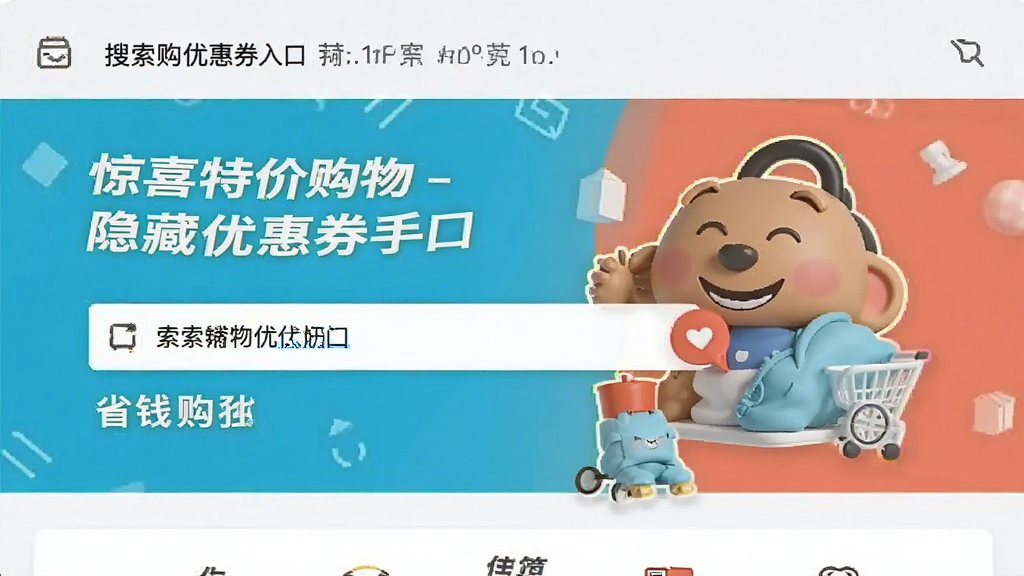 惊喜特价购物-省钱购物助手搜索隐藏优惠券入口界面