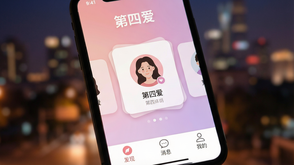 һ���ֻ���Ļ��д����Ļ����ʾ�����İ���APP�������棬������Ƽ����ܰ������͵ķ���ɫ��Ϊ���������С����İ���������logo���м����û�ͷ��Ƭչʾ�����ײ��С����֡�������Ϣ�������ҵġ���������ͼ�꣬������ģ���ĳ���ҹ���������ů������ϸ�����������ʸɾ��޶���Ԫ��