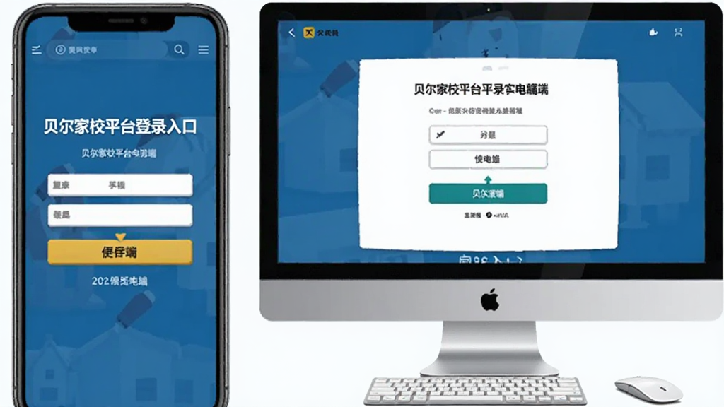 贝尔家校平台登录入口手机端电脑端操作界面