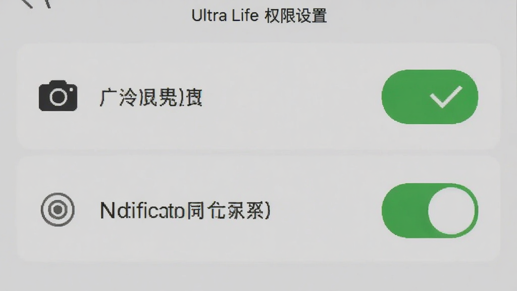 Ultra Life����Ȩ�����ý����ͼ���ֻ���Ļ��ʾ���Ȩ�޺�֪ͨȨ�޿��أ��Ա�����ɫ�Թ���ǣ�������࣬������������ʸɾ��޶���Ԫ��