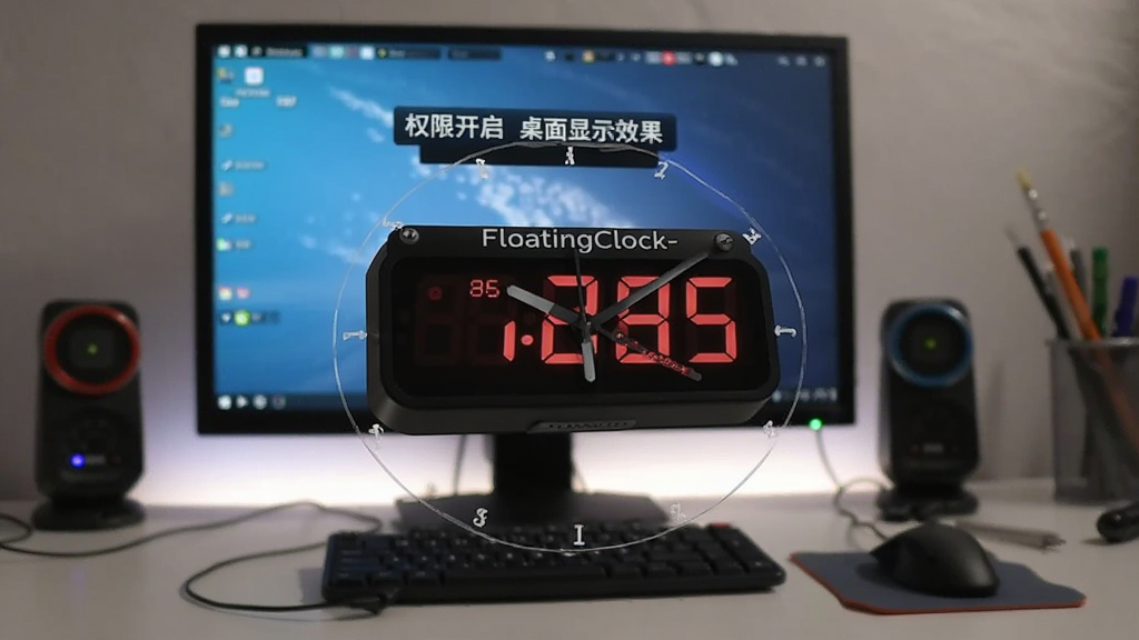 ����ʱ��FloatingClock-����������� ���ý̳� Ȩ�޿��� ������ʾЧ��