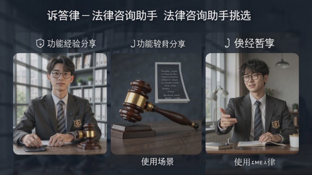 诉答律-法律咨询助手 法律咨询助手挑选经验分享 功能对比与使用场景