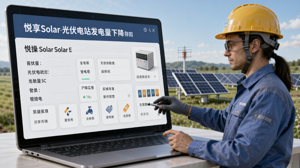悦享Solar-光伏电站管理发电量下降原因排查实操