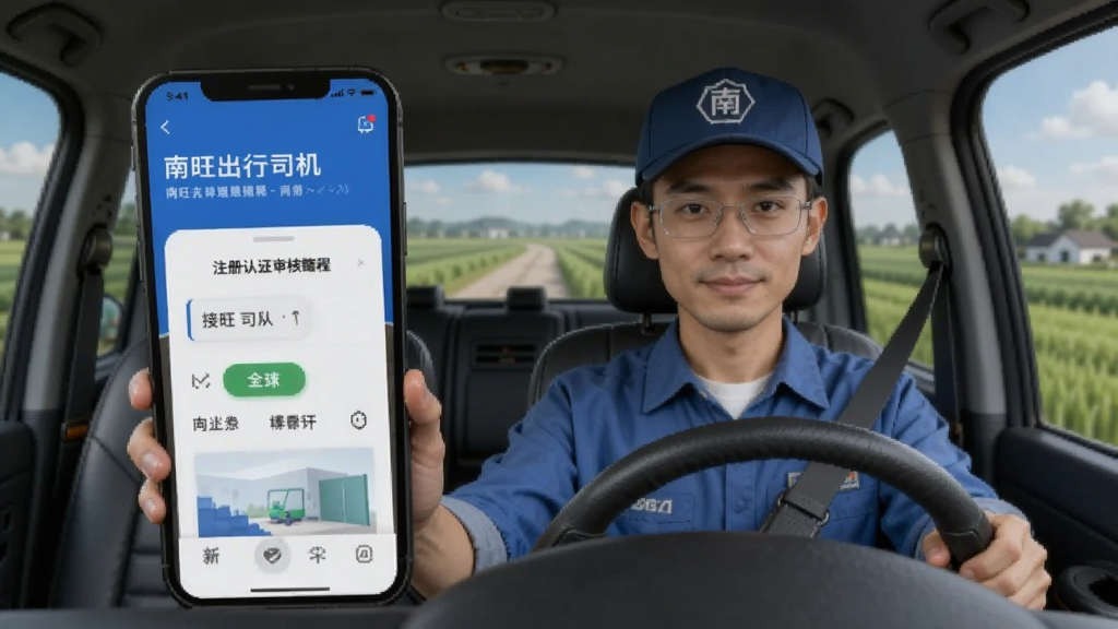 南旺出行司机端-接单赚钱工具 注册认证审核流程