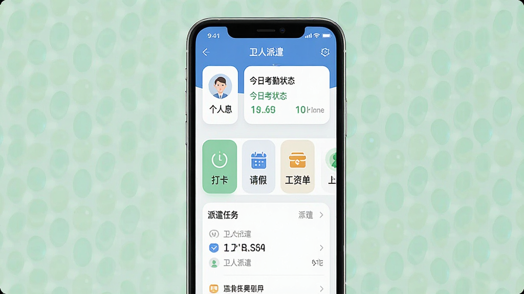 һ���ֻ�Ӧ�ý���չʾͼ������Ϊ��������ǲ��APP����ҳ�������Ϸ��Ǹ�����Ϣ��Ƭ�ͽ��տ���״̬���м��ǿ�ݹ��������򿨡���١����ʵ����·�����ǲ�����б��������Ű�������������ִ���ƽ����ϸ��Բ�󣬻��ʸɾ������ְ�����������ǲ���������޶���Ԫ��