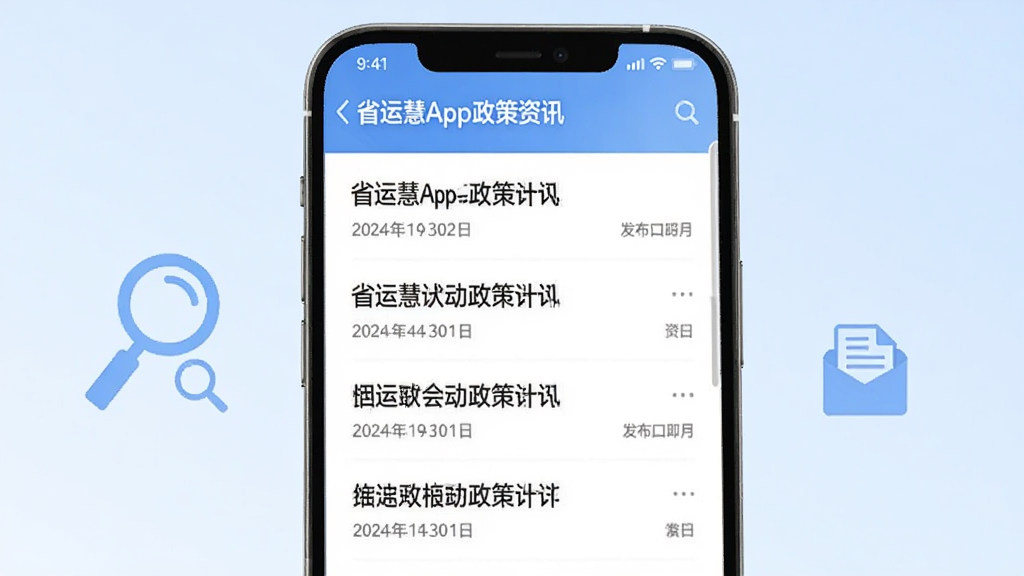 ʡ�˻�App������Ѷ�б�ҳ�棬�ֻ���Ļ��ʾ������Ѷ����ͷ������ڣ���Ļ�Ա��зŴ󾵺��ļ�ͼ�꣬�����ǵ���ɫ���䣬��������࣬���ʸɾ����޶���Ԫ��