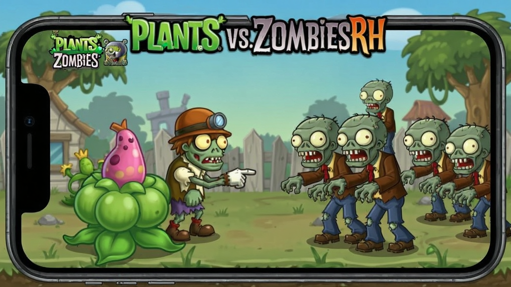 植物大战僵尸融合版神秘模式手机版(PlantsVsZombiesRH) 实战对抗融合僵尸画面