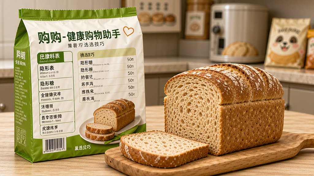 购购-健康购物助手 看配料表 隐形糖 全麦面包 挑选技巧