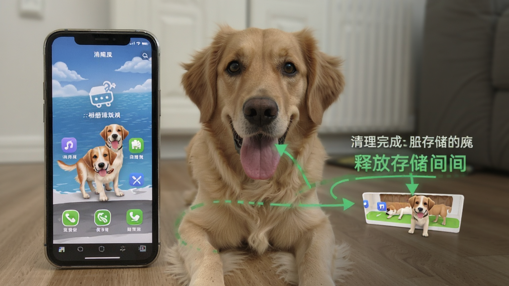 照片狗-相册清理工具 清理完成释放存储空间效果