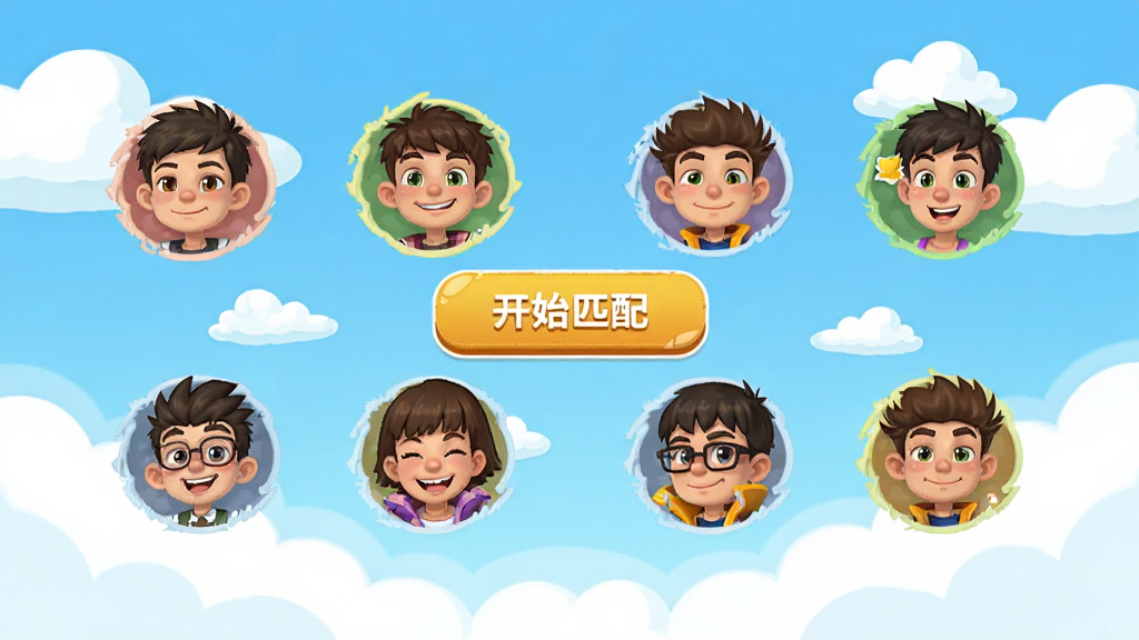 ���������� ����ƥ����棬������ʾ�˸����ͷ�����г����ţ��м��С���ʼƥ�䡱��ť�������ǿ�ͨ������պ��ƶ䣬���沼������������������У����������ɾ��޶���Ԫ��