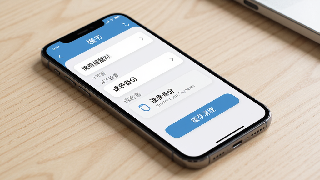 ������һ���ֻ���Ļչʾ�����顱App�����ý��棬�������п�ǰ����ʱ�����á��α�����ѡ��ͻ���������ť���Ű����ֻ�ƽ��չʾ��������ǳɫ���档�����дʵUI���ϸ�����������ʸɾ��������޶���Ԫ�ء�
