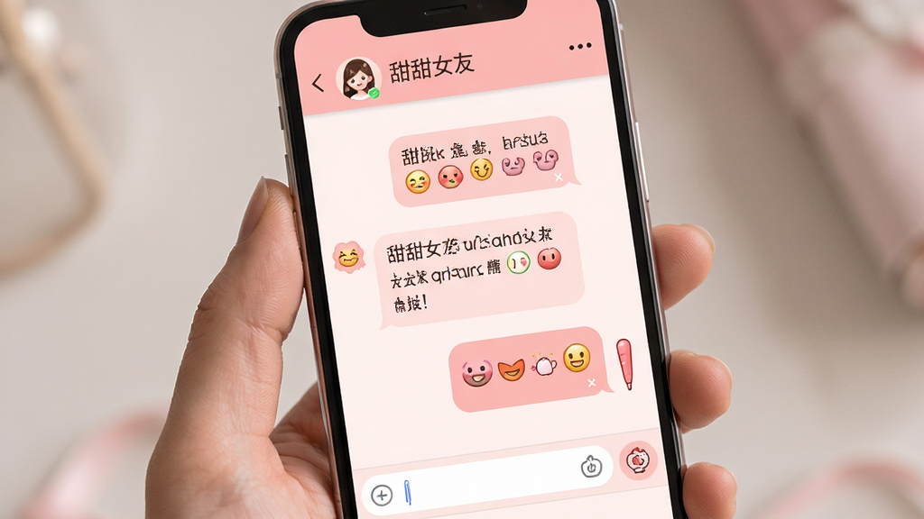 һ���ֻ���Ļչʾ������Ů�ѡ�������棬�������ֻ����棬����Ϊ����Ի��������м䣬������ʾ������Ů�ѡ����ƺ�ͷ���Ű��࣬���Ϊ��ܰ�۰�ɫ����ϸ�ڰ����ɰ��ı���ͼ�������򣬻��ʸ���ɾ��޶���Ԫ��