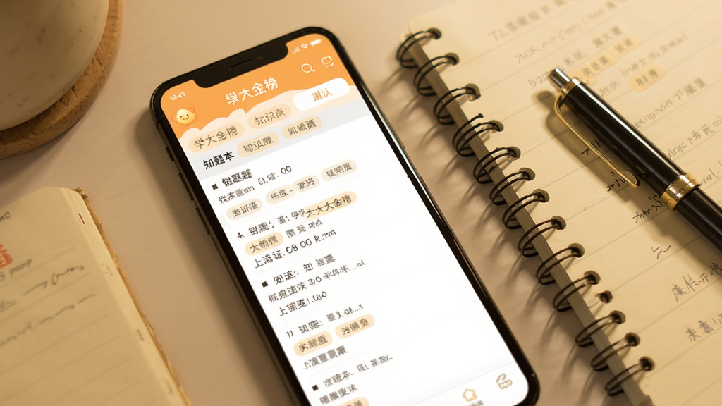 һ��ѧ����APP���Ȿ�����չʾͼ���ֻ���Ļ��ʾ�����б���֪ʶ���ǩ���Ա��бʼǱ��ͱʣ������ܰѧϰ��Χ�����ʸɾ����޶���Ԫ��