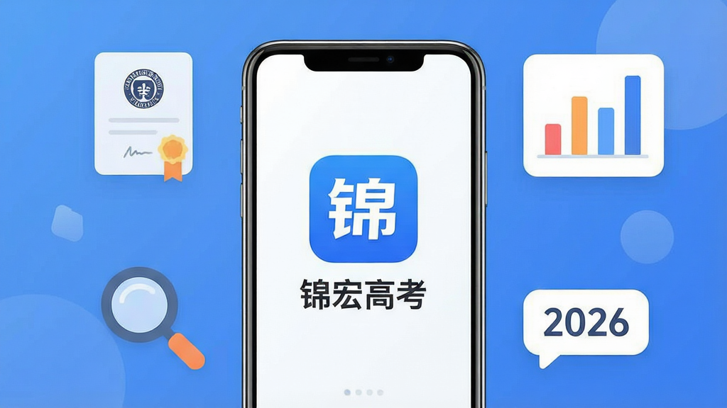 һ��չʾ������߿���APP���Ĺ��ܵ��ֻ�����ϳ�ͼ������������һ���ִ������ֻ�����Ļ������ʾ������߿�������ɫAPPͼ������ƣ��ֻ���Χ������Ư����UIԪ�أ�������ѧ¼ȡ֪ͨ��ͼ�ꡢ��״ͼ���Ŵ��������ź���ݱ�ǩ��2026�������岼���������Ű���У�������ִ���ƽ����ϸ��Բ�󣬻��ʸɾ��������޶���Ԫ��