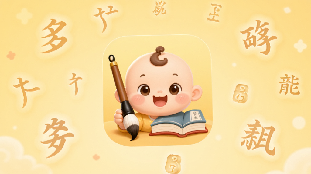 �ֻ���Ļ������ʾ�������APPͼ�꣬ͼ����һ���ɰ��ı���Ц���Ա߷���ë�ʺ��鱾����������͵�ů��ɫ����ΧƯ���ź���ƫ�Բ��׺���������Ԫ�أ���������ܰ�ɰ������ʸɾ��޶���Ԫ��