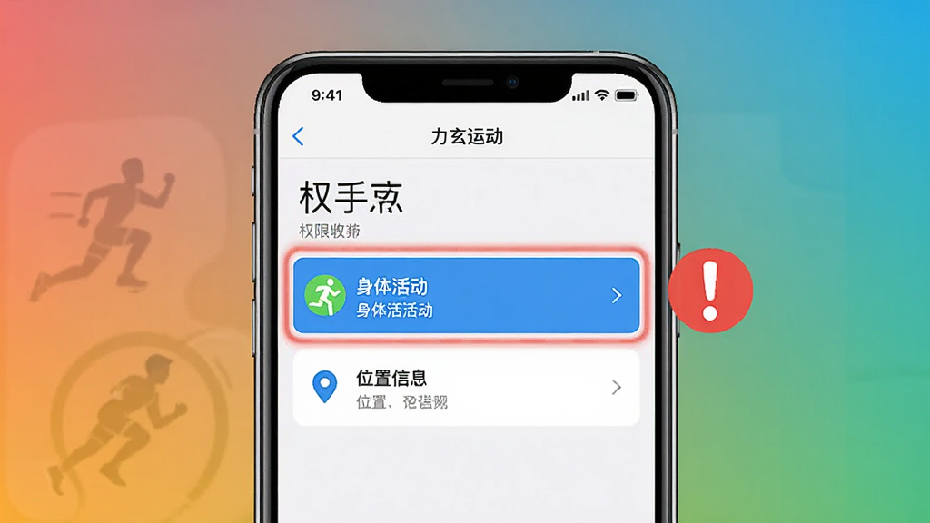 �����˶� App Ȩ����������ͼ���ֻ���Ļ��ʾ�������˶�����Ȩ�޹���ҳ�棬������ע���������͡�λ����Ϣ������ѡ��Ա���һ����ɫ��̾����ʾ�������Ǵ�ɫ���䣬���־���ͻ���ֻ���Ļ������ѧָ����ϸ�����������ʸɾ����޶���Ԫ��