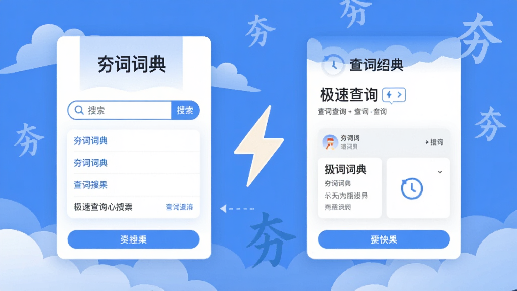 һ�ű�ƽ����Ʒ�����Ϣͼ����������ǡ����ʴʵ䡱���������棬�Ҳ�չʾ��ʽ��ҳ�棬�м�������������ӱ�ʾ���ٲ�ѯ�������е������ƶ�ͺ���Ԫ�أ�������ɫ������Ϊ�������ʸɾ���ˬ���޶���װ��