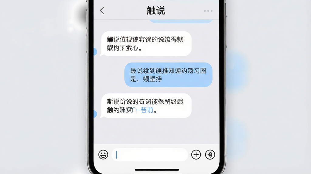 一张手机应用聊天窗口的特写图片,画面展示