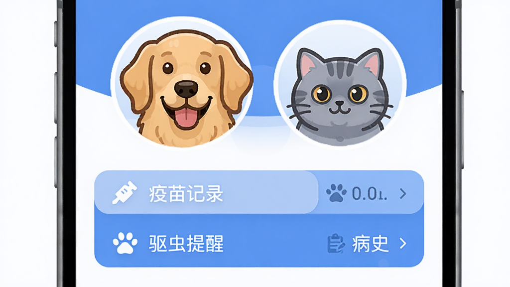 ΢��ҽApp�ĳ��｡���������棬��������һֻ��ëȮ��һֻӢ��è�Ŀ�ͨͷ���·�����չʾ�������¼�����������ѡ�����ʷ������Ŀ��������Ƽ�࣬����ɫ�Ͱ�ɫΪ��������ִ���ƽ��ϸ��Բ�󣬻��ʸɾ��޶���Ԫ��