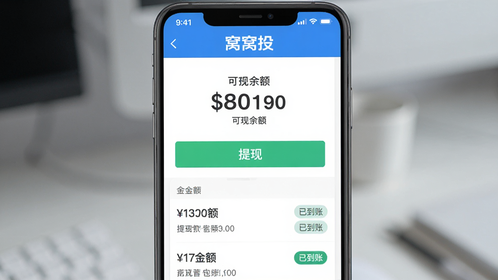 ����ͶǮ������ҳ�棬��Ļ������ʾ�������������ְ�ť���·��г����ּ�¼�б���ÿ����¼�н�ʱ��͡��ѵ��ˡ�״̬��ǩ������Ϊ��ɫ����ɫ����ɫ����ɫΪ���������ˬ������Ӧ�ý��棬������������������Ϊ���ģ�ͻ��������Ͷ�����ֹ��ܵı����