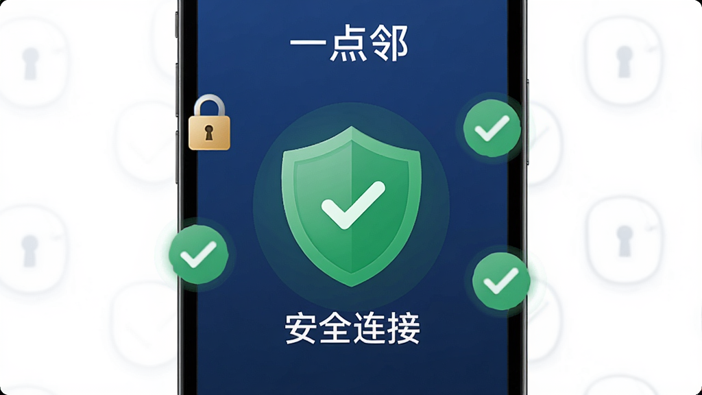 һ�š�һ���ڡ�App��ȫ������ĸ���ͼ���ֻ���Ļ������ʾһ����ɫ�Ķ���ͼ�꣬�����·��С���ȫ���ӡ���������Χ������������ѡ��ǵȰ�ȫ���ţ�����Ϊ����ɫ����������񣬻��ʸɾ��޶���Ԫ��
