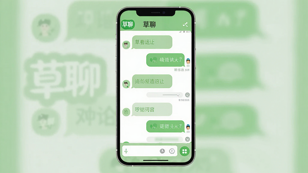 һ��չʾ�������������ֻ�����ͼ�����������ǲ���APP�ĶԻ��б�ҳ�棬�����в��ĵ�logo�����ƣ�������ǳ��ɫ�Ͱ�ɫΪ��ɫ�����Ի�����Բ���࣬�ײ��������͹��ܰ�ť�����������¸ɾ���ϸ�ھ��£������������޶���Ԫ��