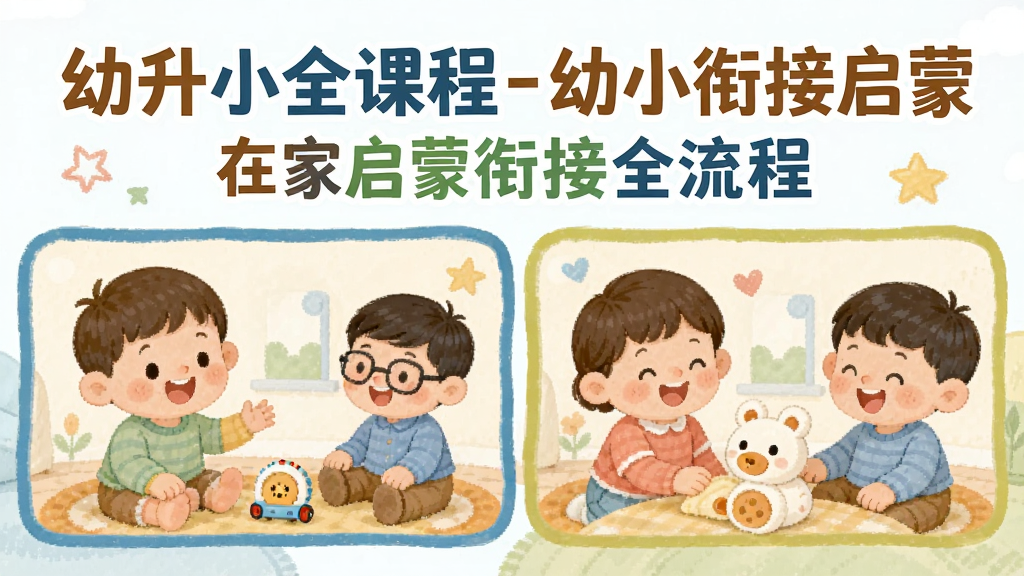 幼升小全课程-幼小衔接启蒙 在家启蒙衔接全流程配图