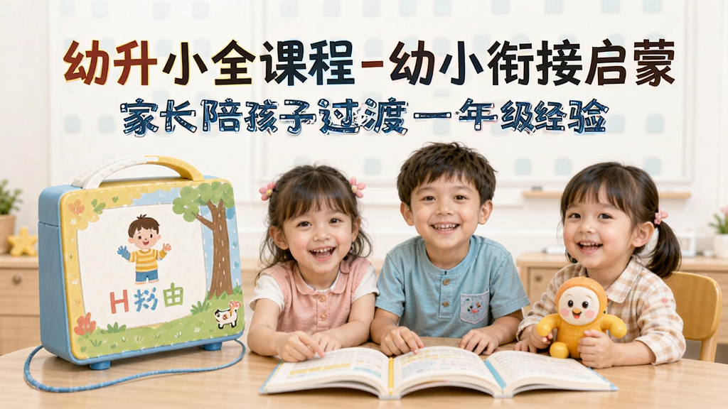 幼升小全课程-幼小衔接启蒙 家长陪孩子过渡一年级经验配图
