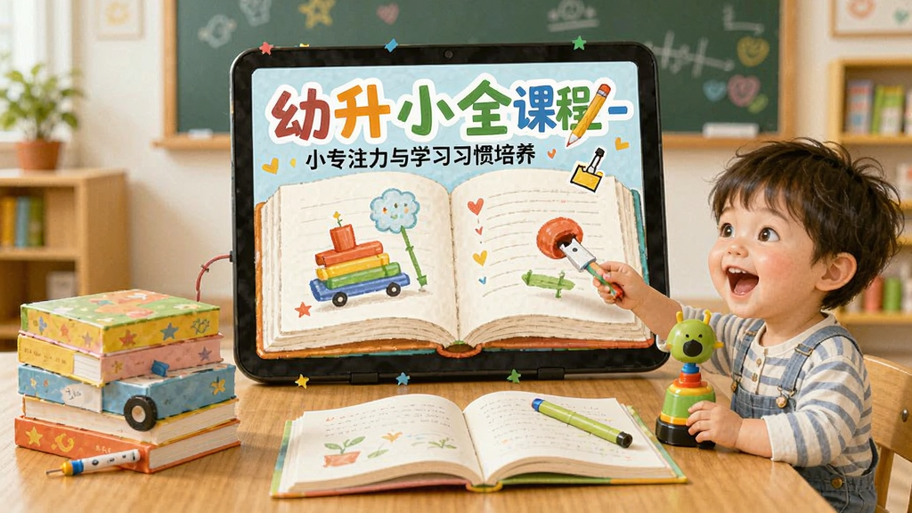 幼升小全课程-幼小衔接启蒙 专注力与学习习惯培养配图