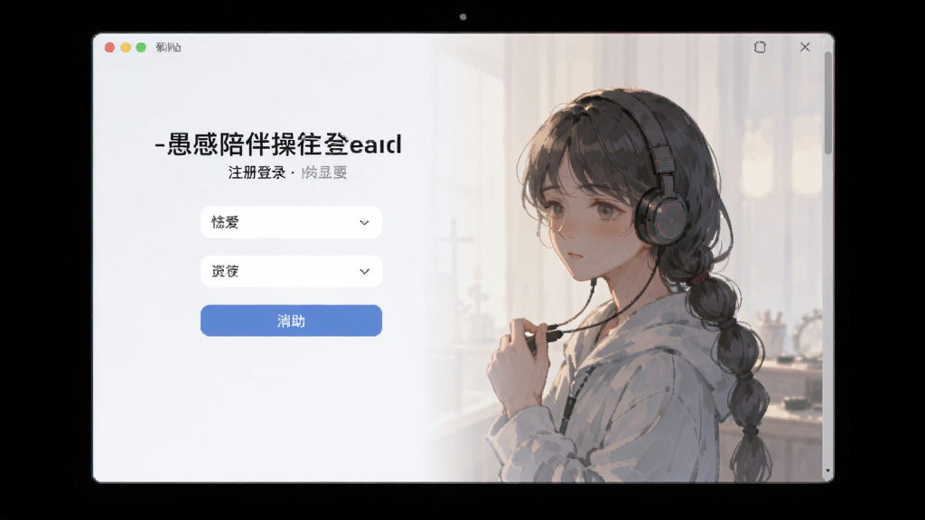 愚爱-情感陪伴助手 注册登录界面操作配图