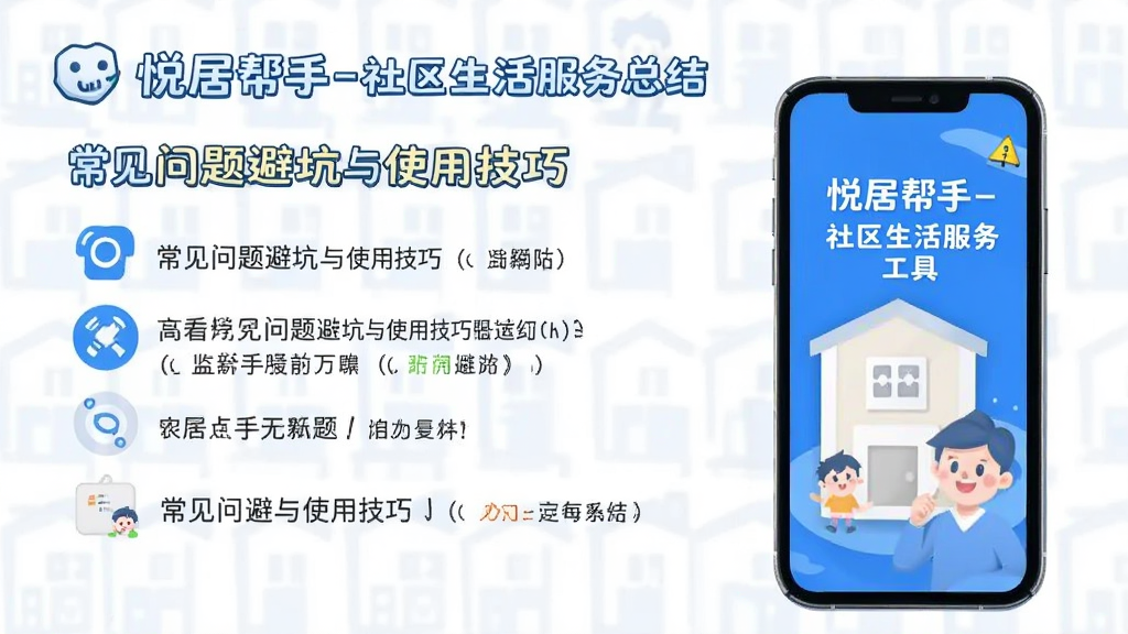 悦居帮手-社区生活服务工具 常见问题避坑与使用技巧总结