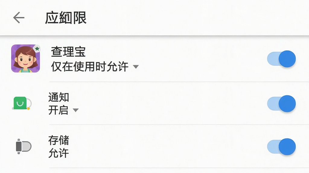 һ���ֻ�Ӧ��Ȩ�����ý���Ľ�ͼ������չʾ��׿ϵͳ��